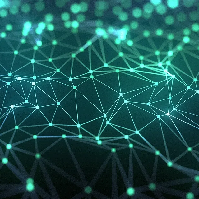 Green mesh background